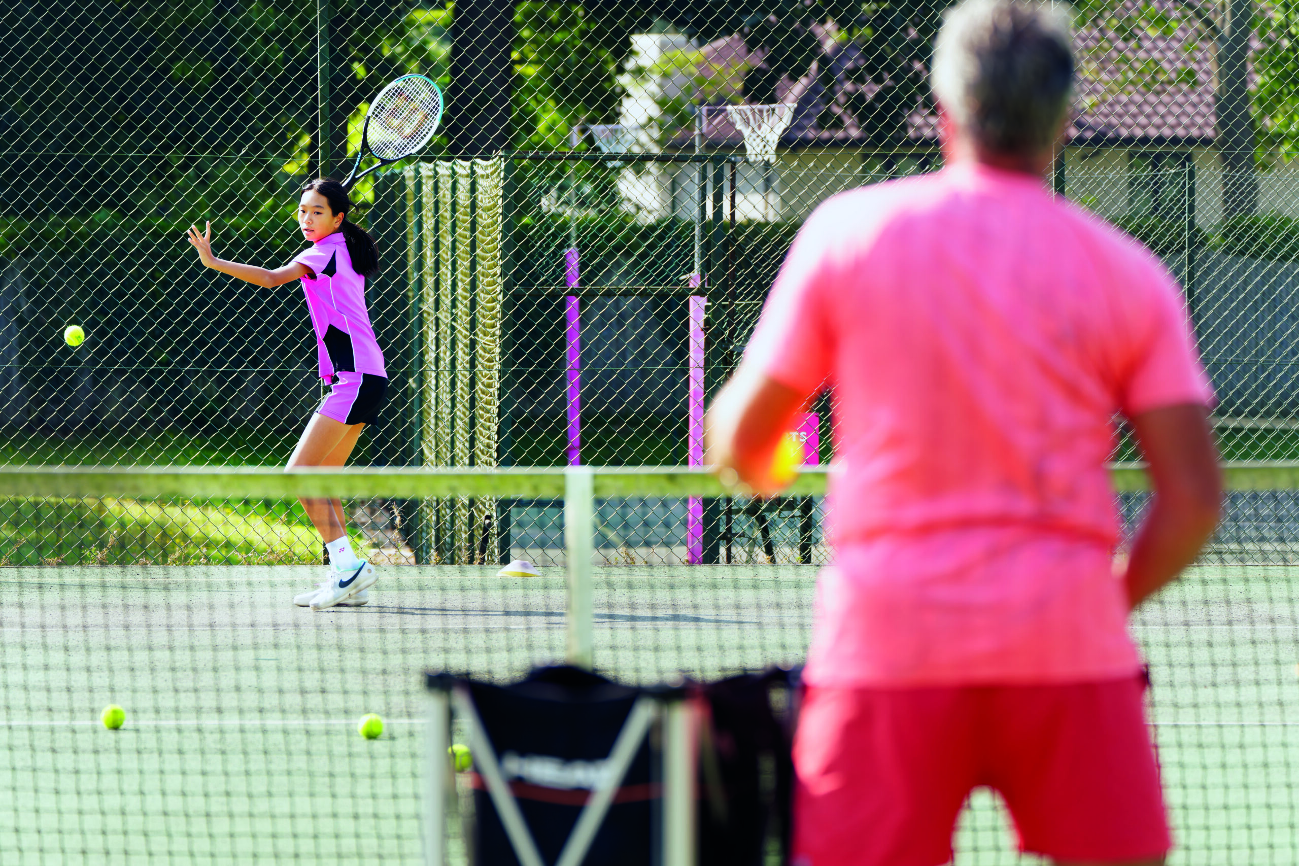 Prior's Field Students playing sports, Tennis